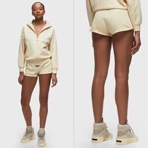 Womens adidas Fear of God x Athletics Shorts Yellow size Large